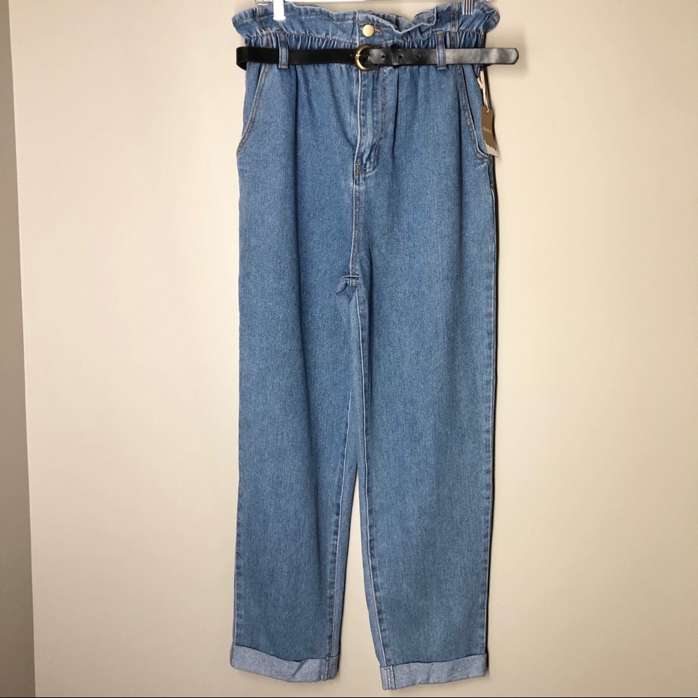 NEW Forever 21 High-rise Paper Bag Waist Jeans